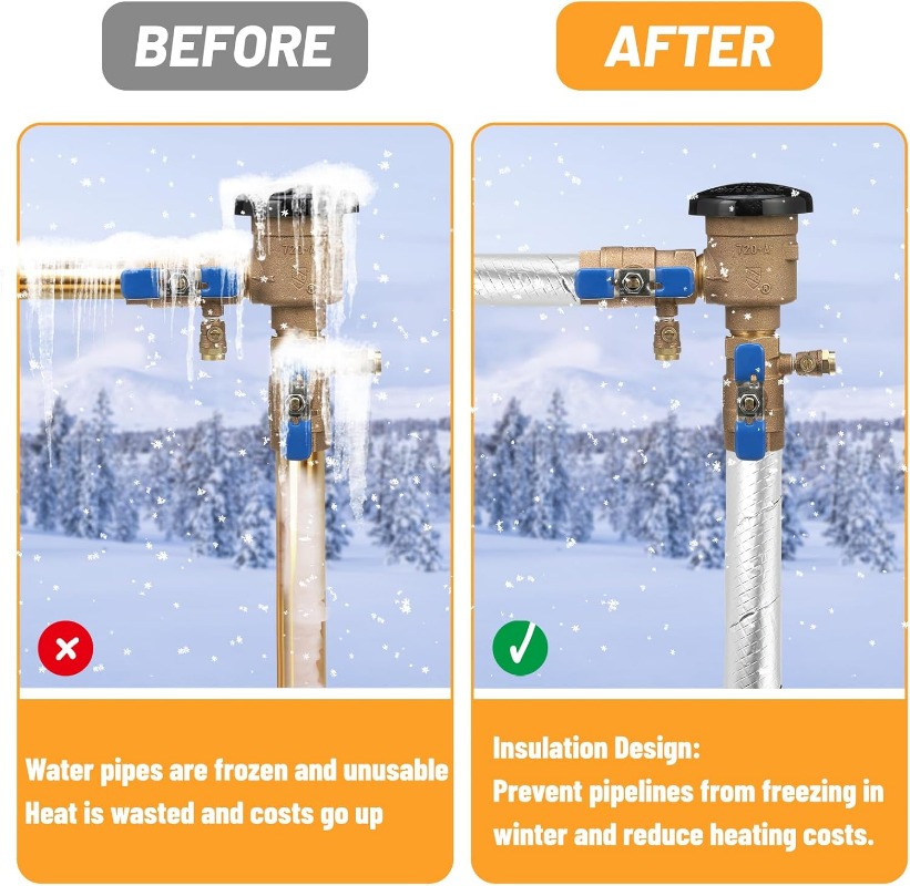 Winter Pipe Wrap Insulation 32 - огляд і ціна Pipe Insulation Foam