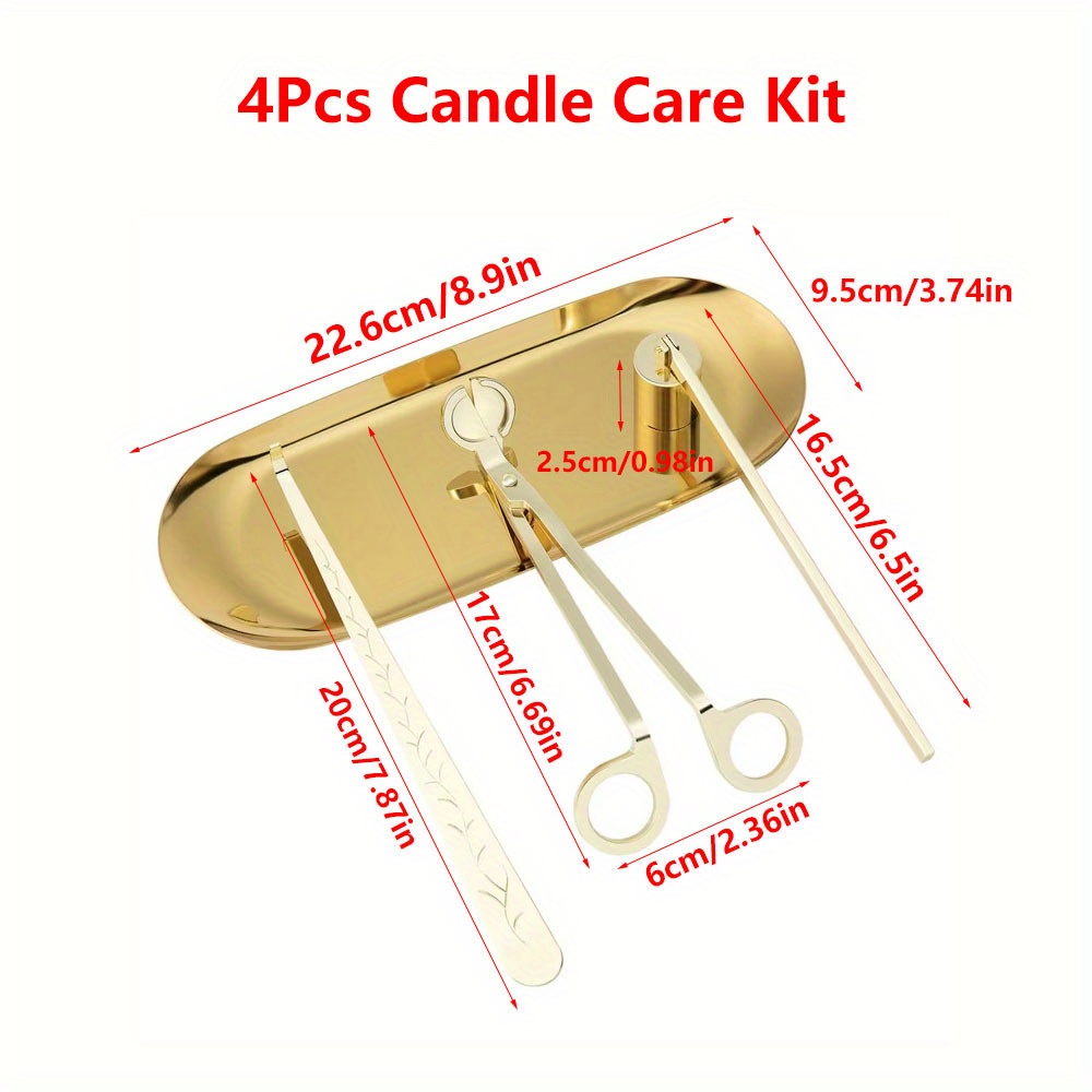 4pcs/set Luxury Candle Care Ki - огляд і ціна Home Improvement Help