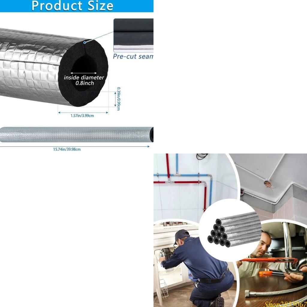 10Pcs Freeze Cover Pipe Wrap I - огляд і ціна Pipe Insulation Foam