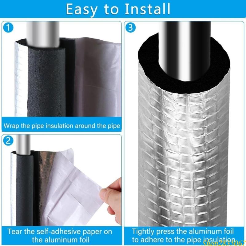 10Pcs Freeze Cover Pipe Wrap I - огляд і ціна Pipe Insulation Foam