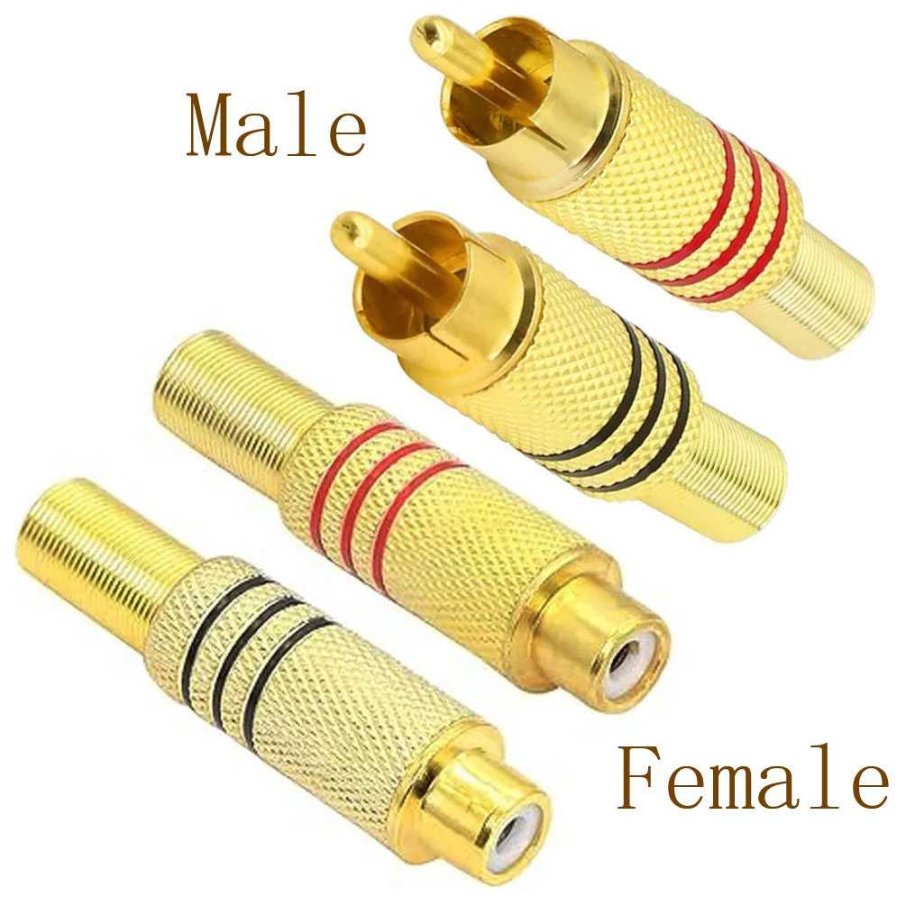 4PCS RCA Plug Gold Plated Sold - огляд і ціна Home Improvement Videos